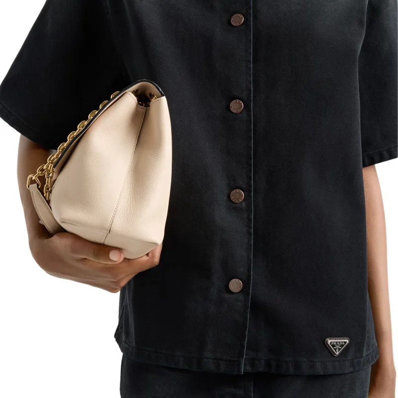 PRADA Denim Shirt Women's Black-3