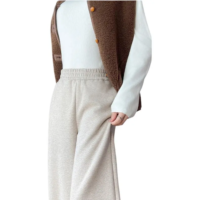 Tonlion Casual Pants Women's Oat-2