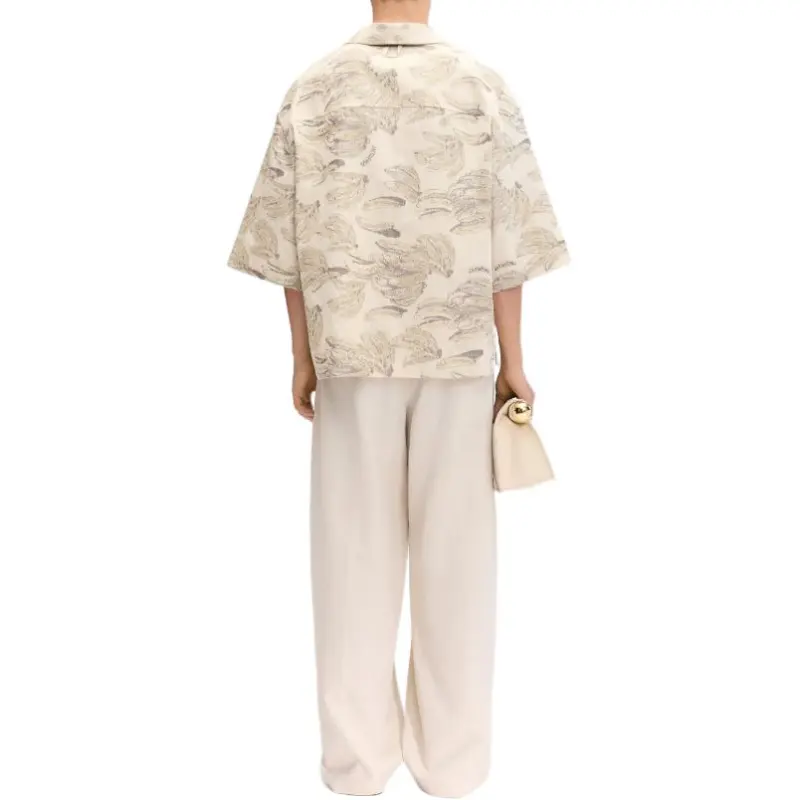 Jacquemus The Aloe Banana Jacquard Boxy Shirt-2