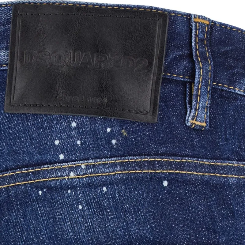 Dsquared2 Dark Easy Wash Skater Jeans-3