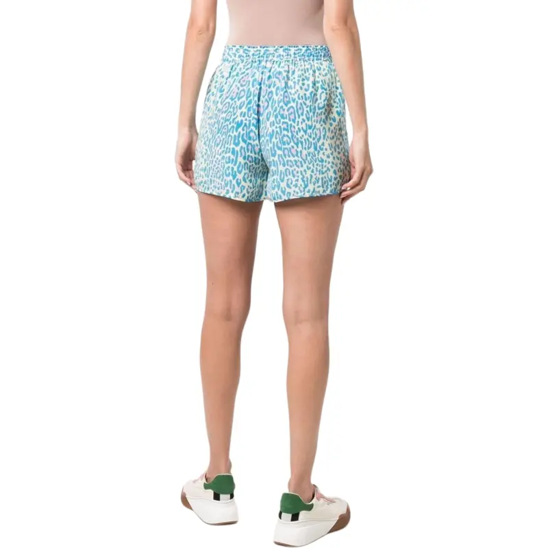Stella McCartney Elasticated Waistband Leopard Printed Shorts-9