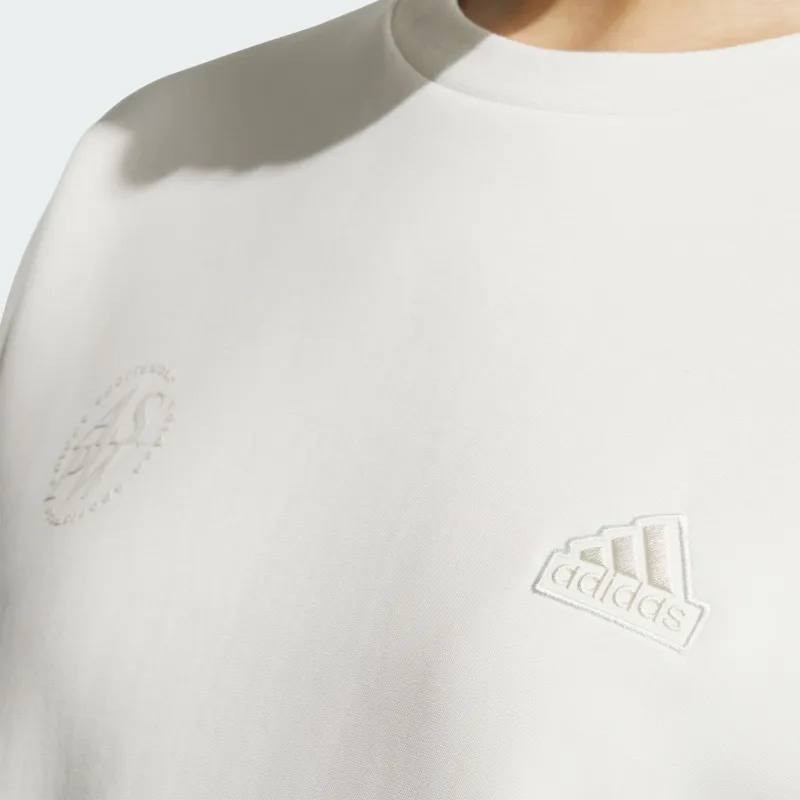 Adidas Lounge FW24 Sweatshirt Women's Jade White-5