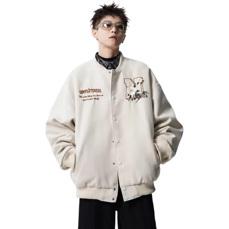 M MAICCO Design Letter Embroidery American Trendy Brand Windbreaker Jackets & Coats Unisex-28