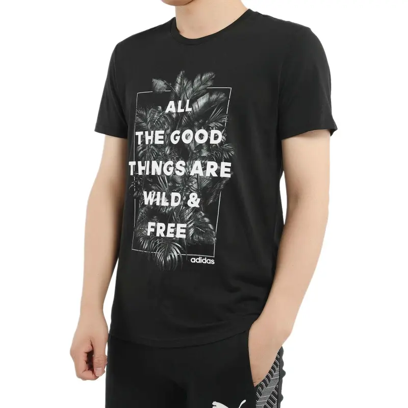 Adidas T Shirts Men Black-1