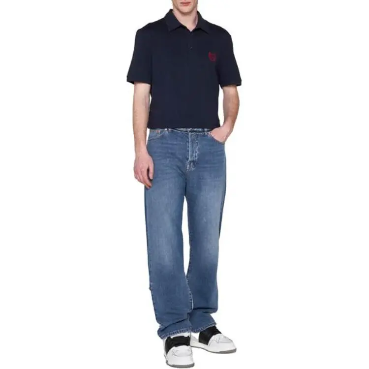 Valentino Logo Embroidered Short Sleeved Polo Shirt-2