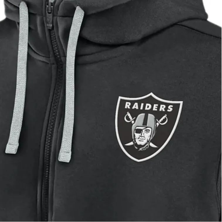 Nike Las Vegas Raiders Club Men's Nike Nfl Full Zip Hoodie-2