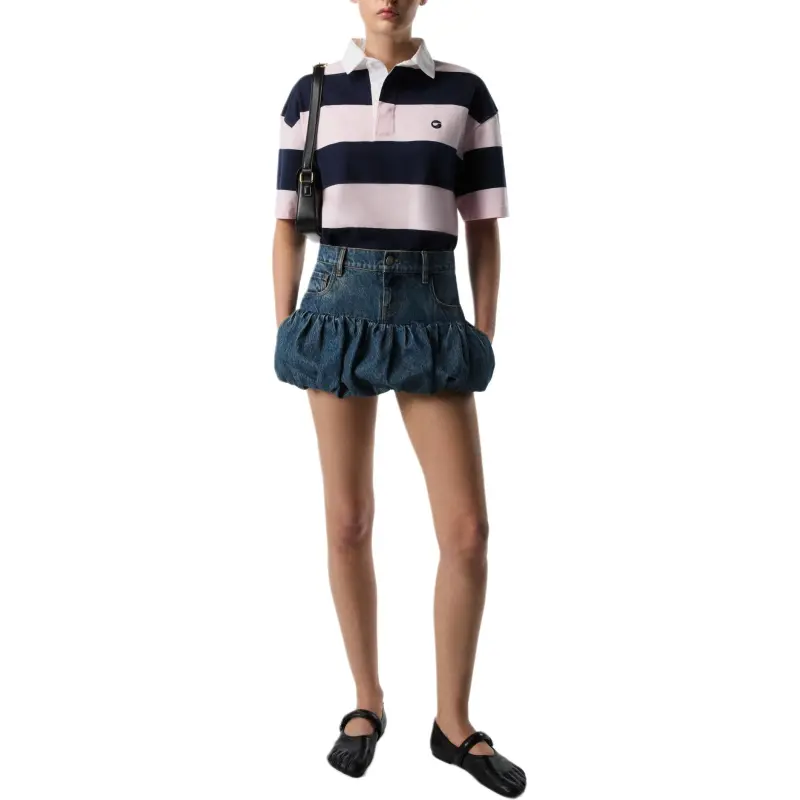COPERNI Logo Embroidered Striped Polo Shirt-1