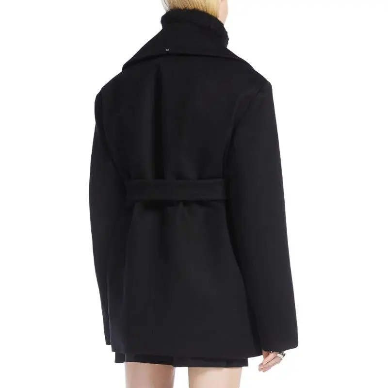 SportMax Orchis Double Breasted Belted Coat-3