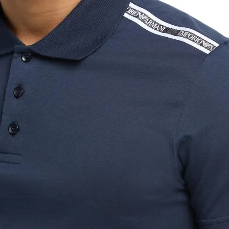 EMPORIO ARMANI Logo band Polo Shirt-3