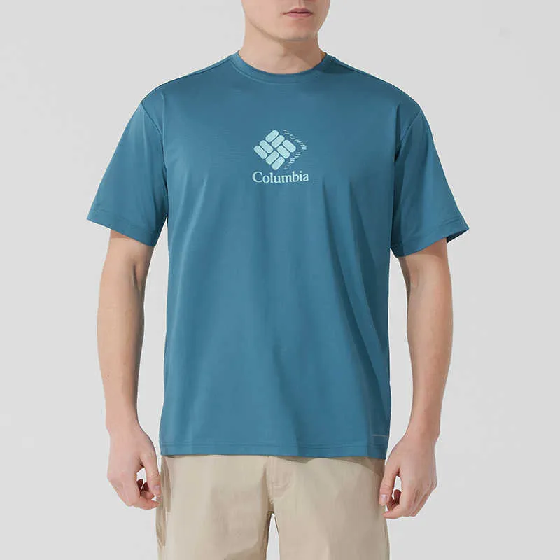 Columbia T Shirts Men Blue-1