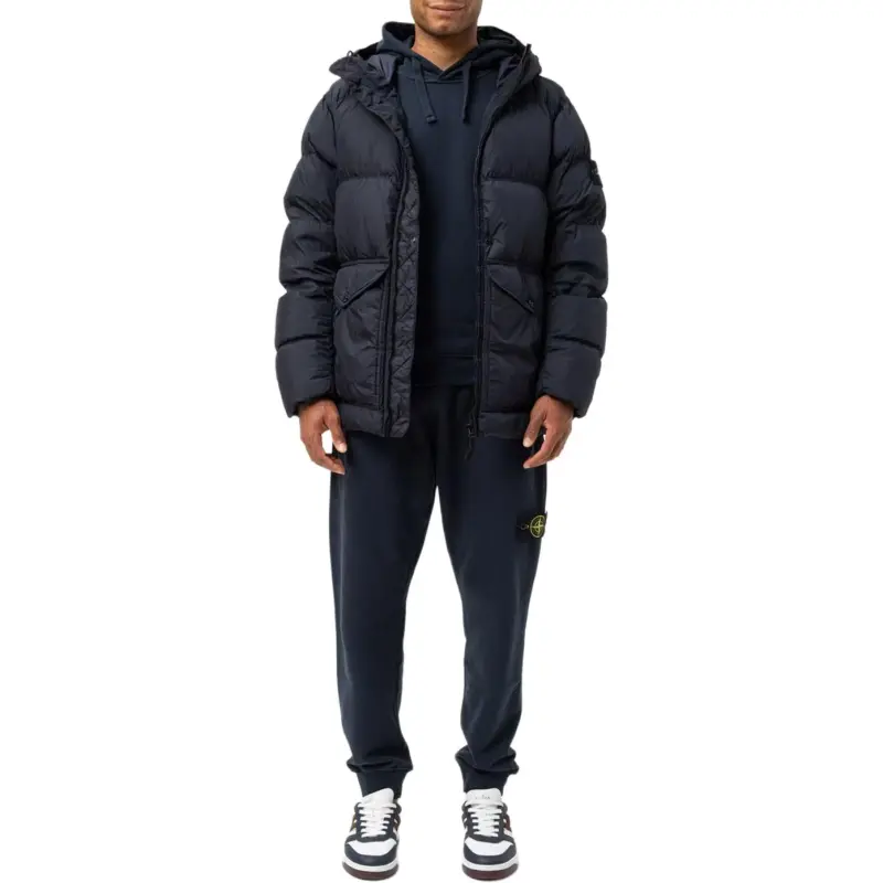 STONE ISLAND Hooded Puffer Jacket-1