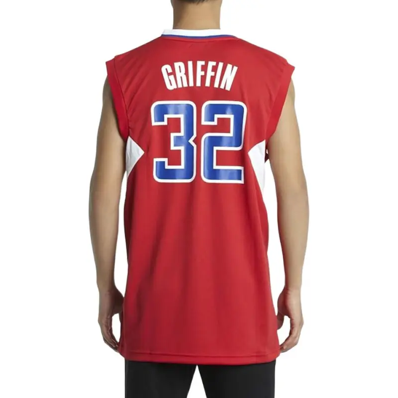 Adidas x NBA Los Angeles Clippers Basketball Jersey Men's Red-3