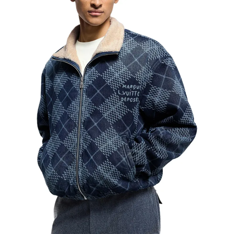 Lv Denim Fleece Blouson-6