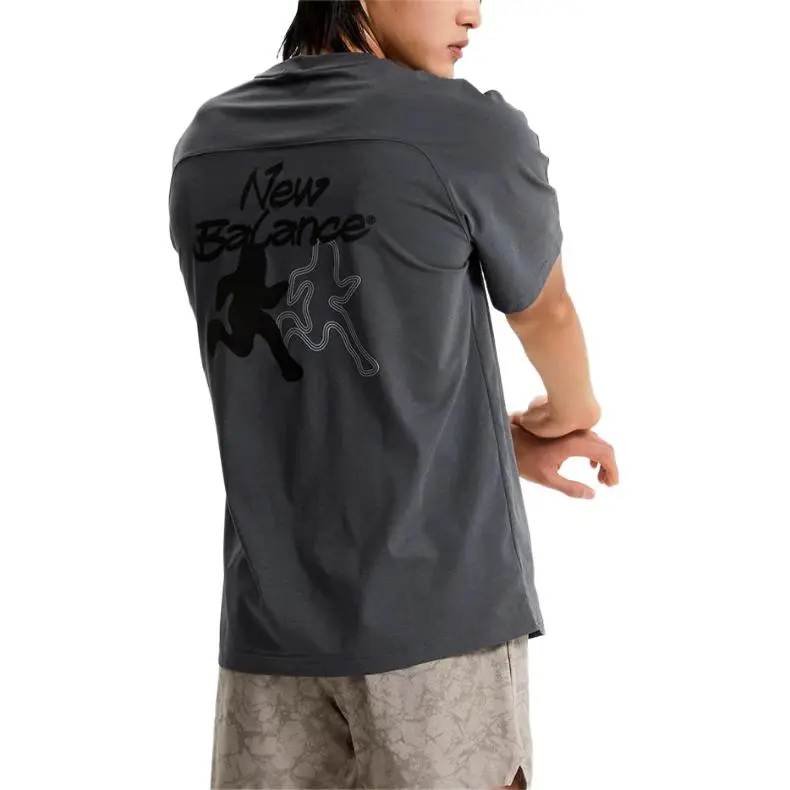 New Balance T Shirt Men's Charcoal-2