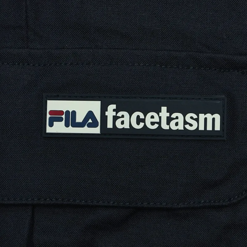 FILA FUSION x FACETASM Knitted Sweatpants Men's Elegant Black-3