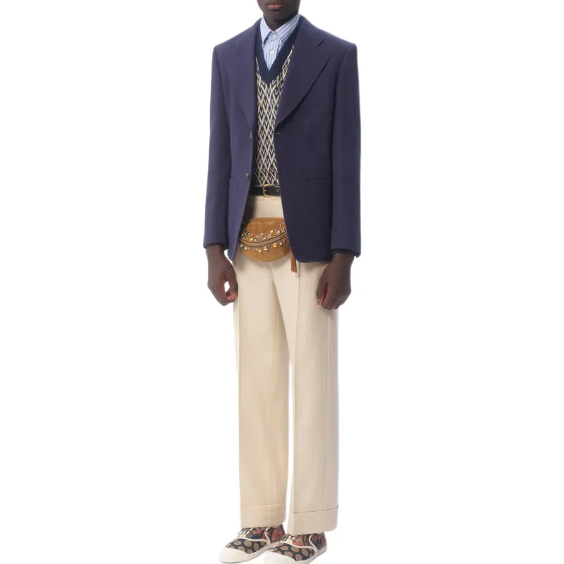 Valentino Single Breasted Straight Hem Jacket-3