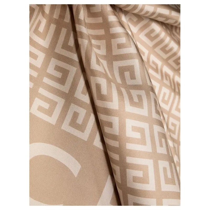 Givenchy Silk Silk Scarves Women's Sandy Brown/Beige-2