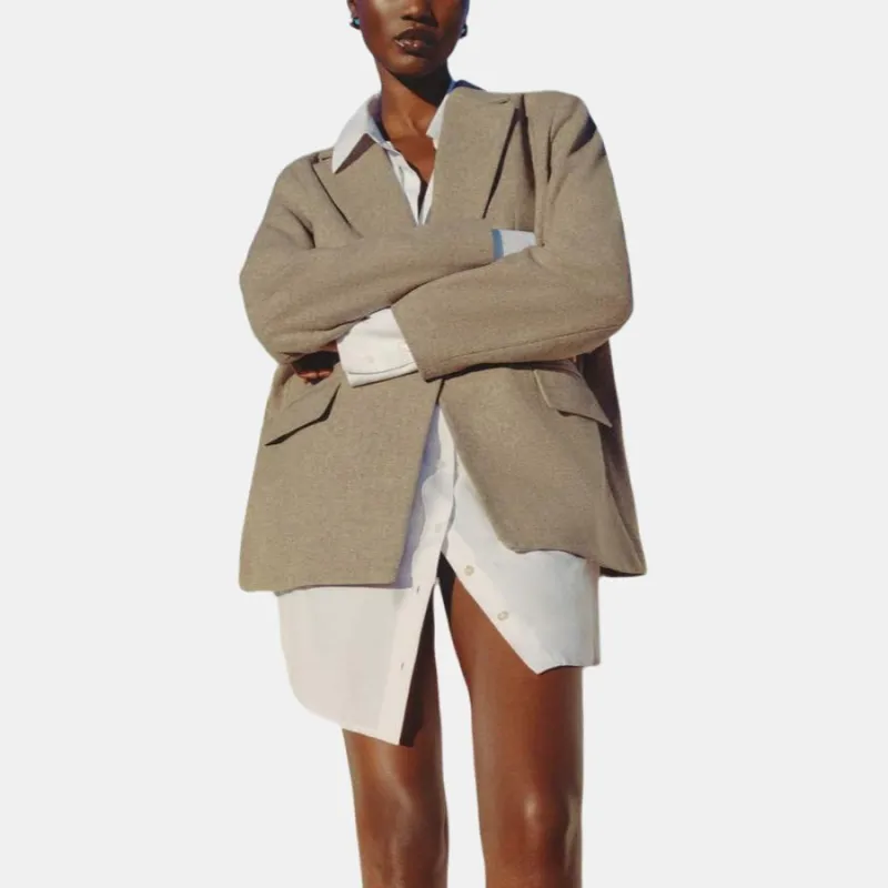 ZARA Business Suits Women's Tan-2