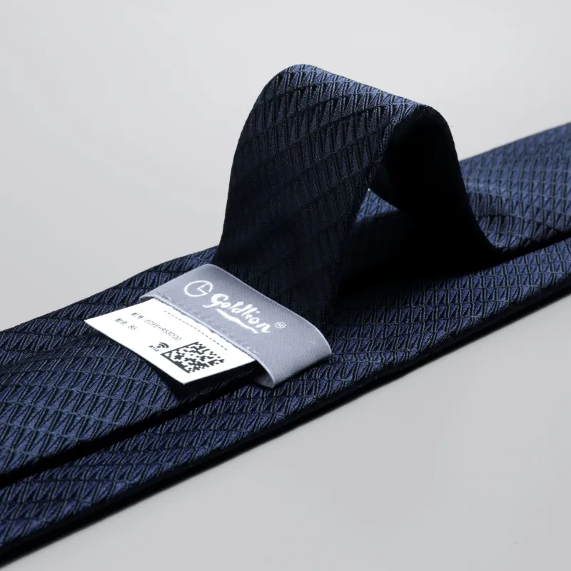 GOLDLION Mulberry Silk Ties Men's Royal Blue-11