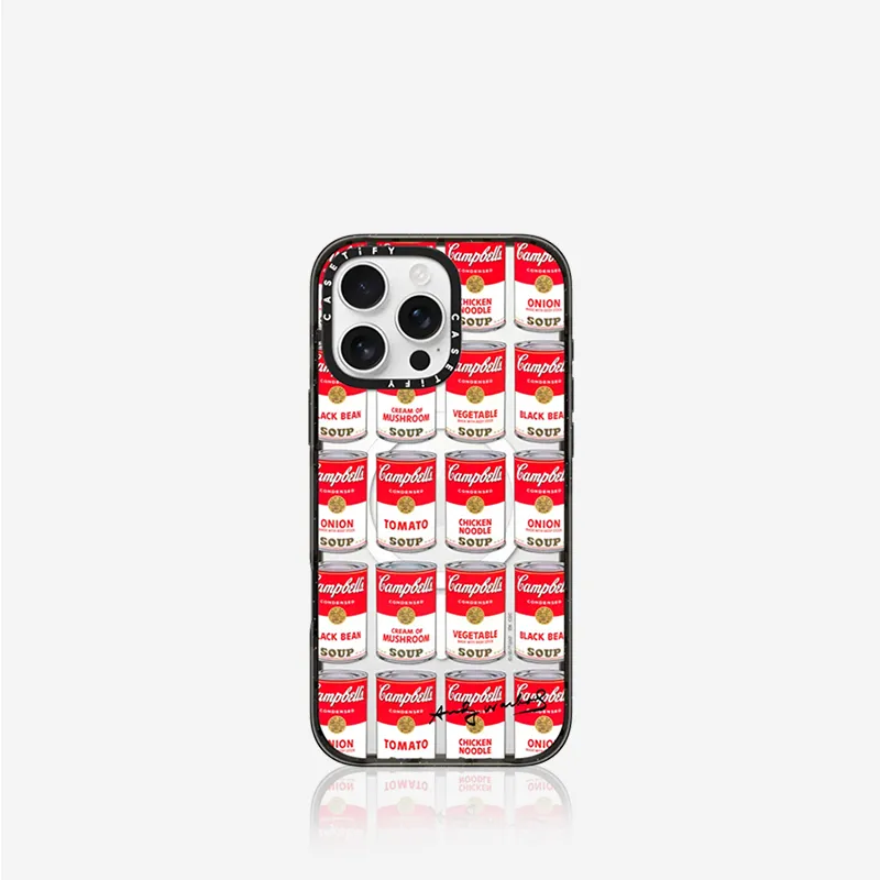 CASETIFY TPU+PC Material Campbell Sticker Phone Cases Compatible With IPhone Collection Artistic-3