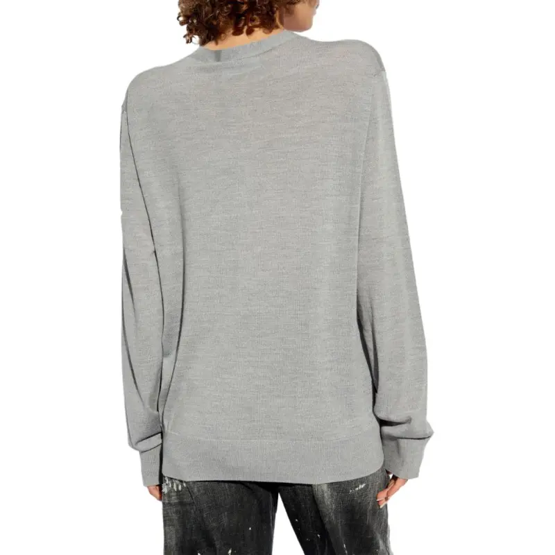 DSQUARED 2 D2 Logo Embroidered Knit Cardigan-2
