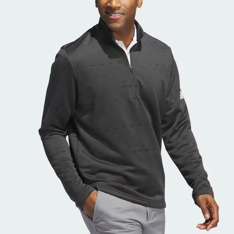 Adidas Free Shipping With AdiClub Core Printed Quarter Zip Pullover-1