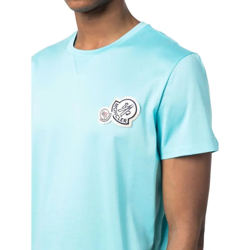 Moncler T Shirts Men Blue-4