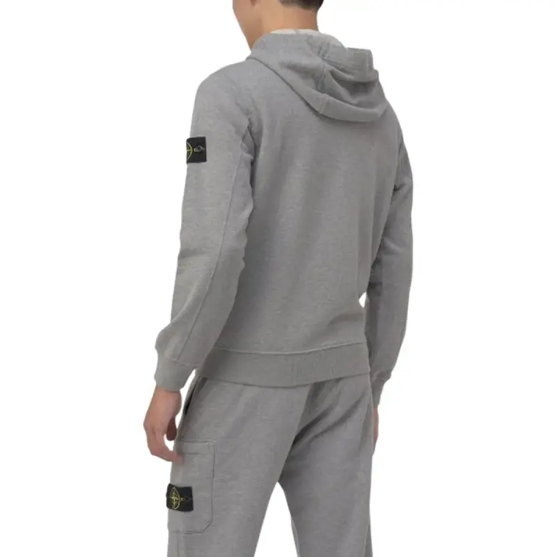 STONE ISLAND Logo Patch Zipped Hoodie-4