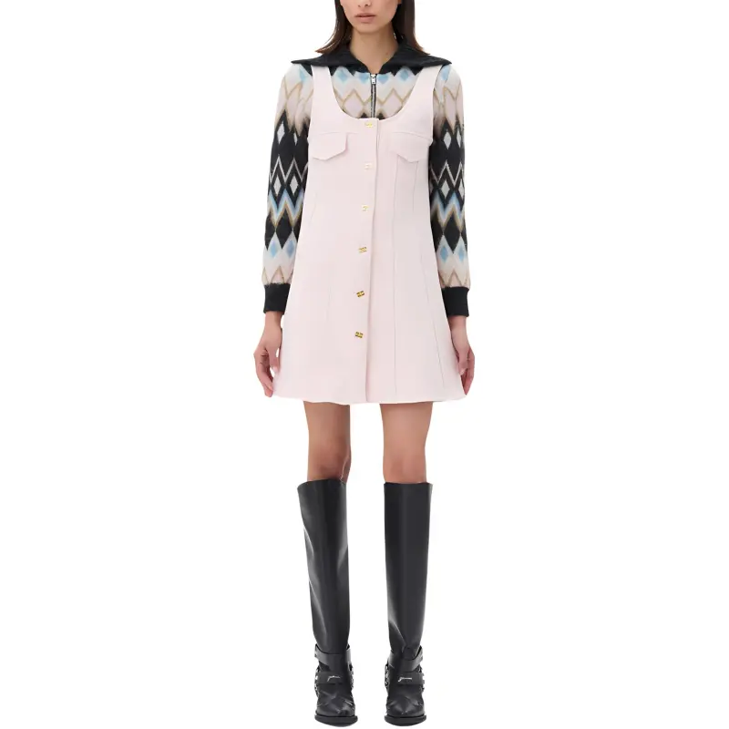 GANNI Sleeveless Mini Dress-2