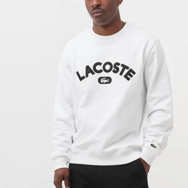 LACOSTE Sweatshirts Men White-2