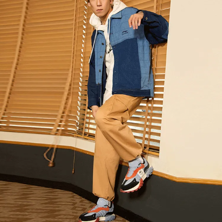 LiNing Denim Jackets Men Blue-3