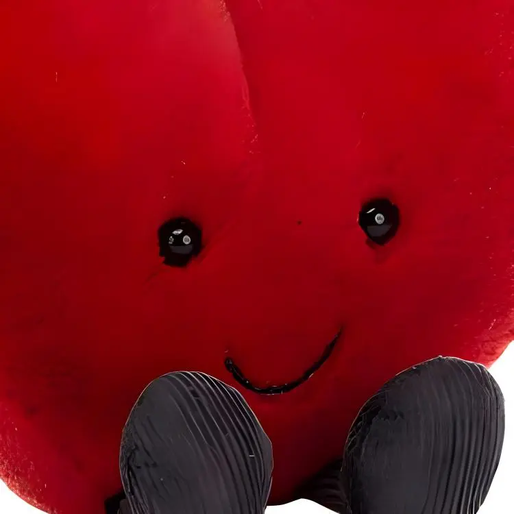 JELLYCAT Characters Cute Red Heart Dolls Plush Doll 11cm High-2