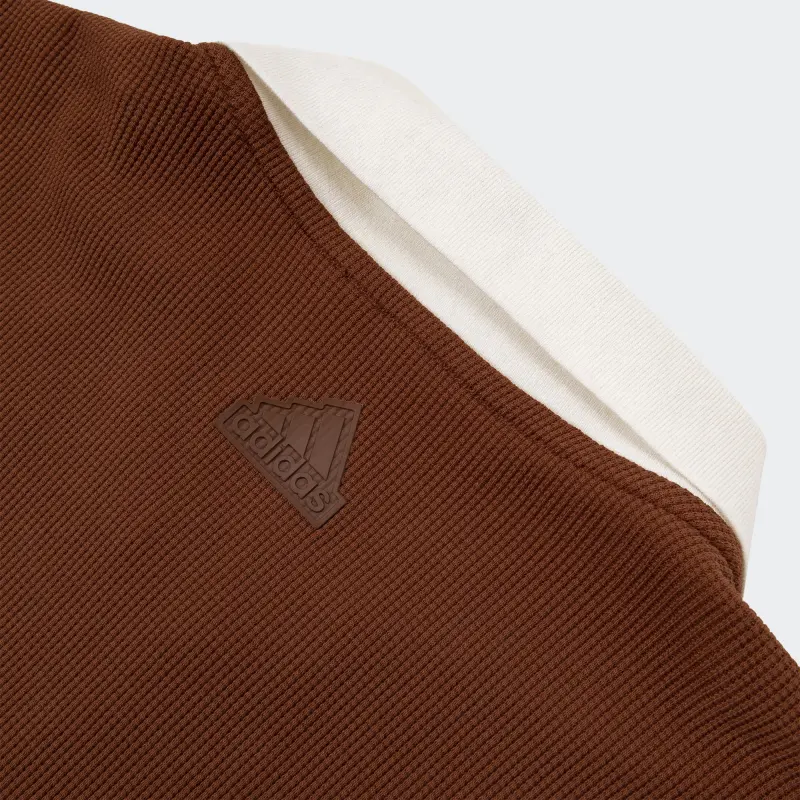 Adidas Polo Shirt Men's Brown/Jade White-3