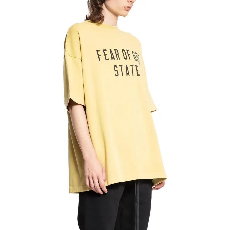 Fear Of God Essentials Logo print T shirt-3