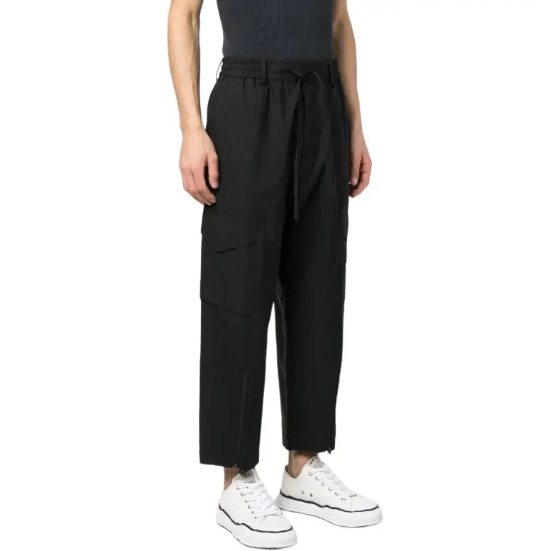 Y 3 Casual Pants Unisex Black-5