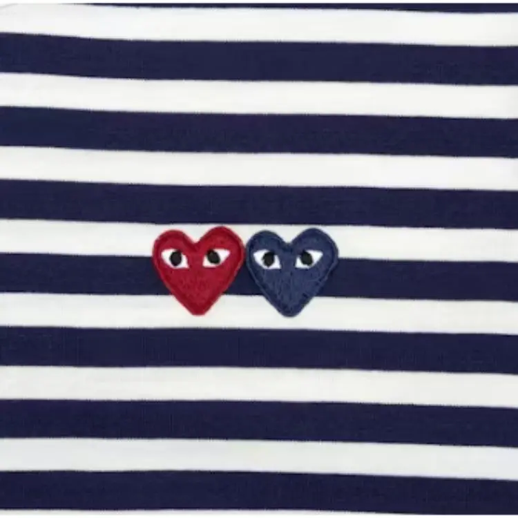 CDG Play T Shirt Unisex Marine Blue-1