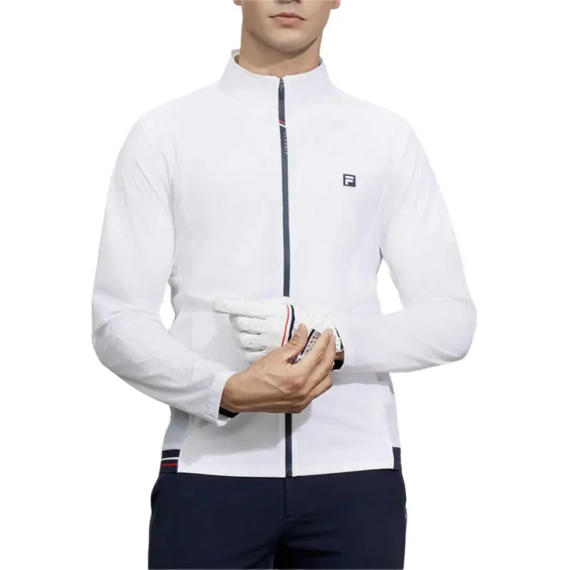 FILA Golf Series Woven Coat Men's Jade White-2