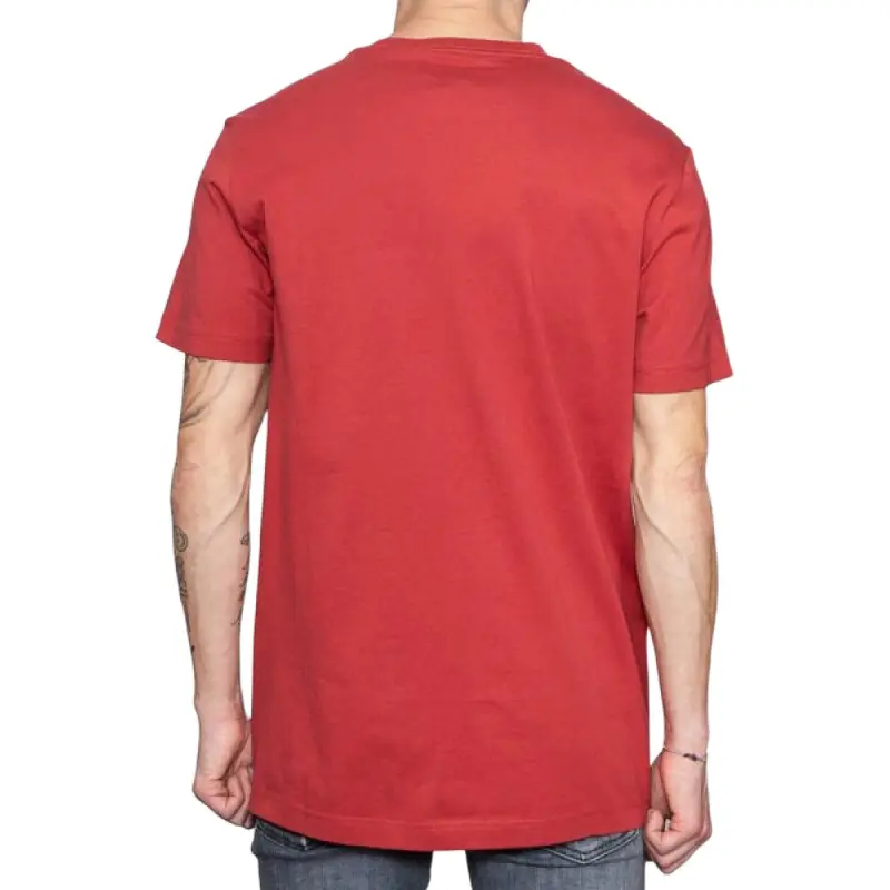 CALVIN KLEIN Outline Monogram Logo T Shirt T Shirt Men's Red-3