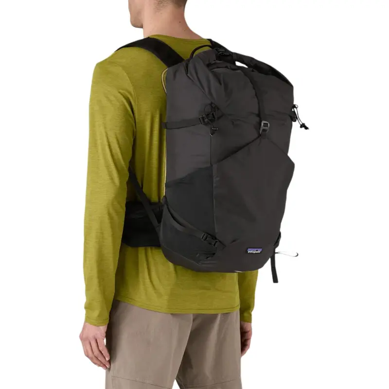 Patagonia Terravia Recycled Nylon Outdoor Mountaineering Bag Backpack Unisex Black-2