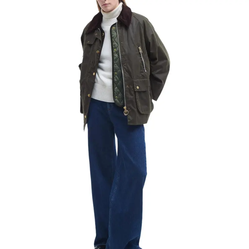 BARBOUR Lynne Press-Stud Fastened Jacket-3
