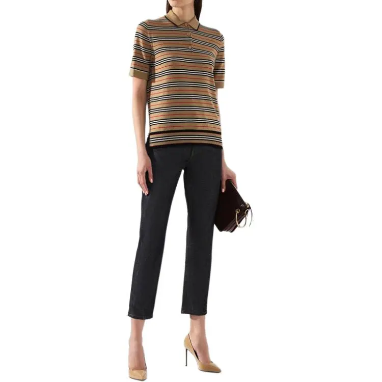 Burberry Polo Shirt Women's Brown-1