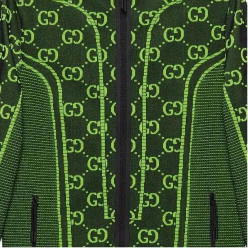 GUCCI Gg Tubular Jersey Zip Jacket-4