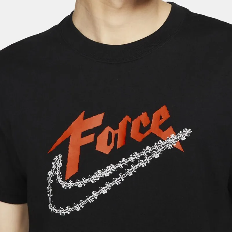 Nike T Shirts Men Black-5