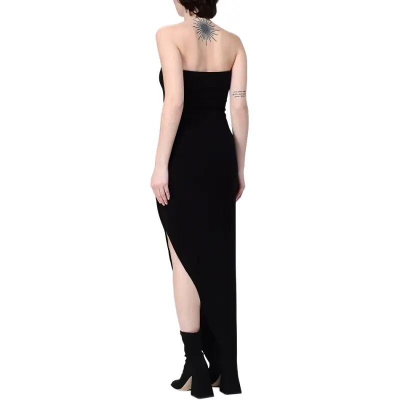 NORMA KAMALI Strapless Asymmetric Bodycon Dress-3