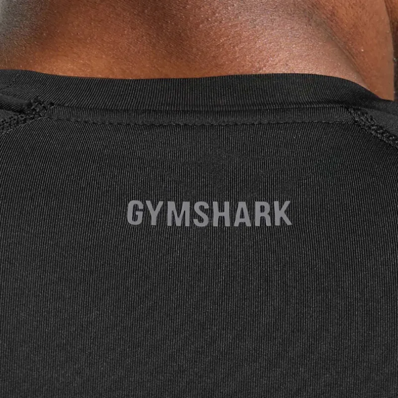GYMSHARK Element Baselayer T Shirt Men's Black-4