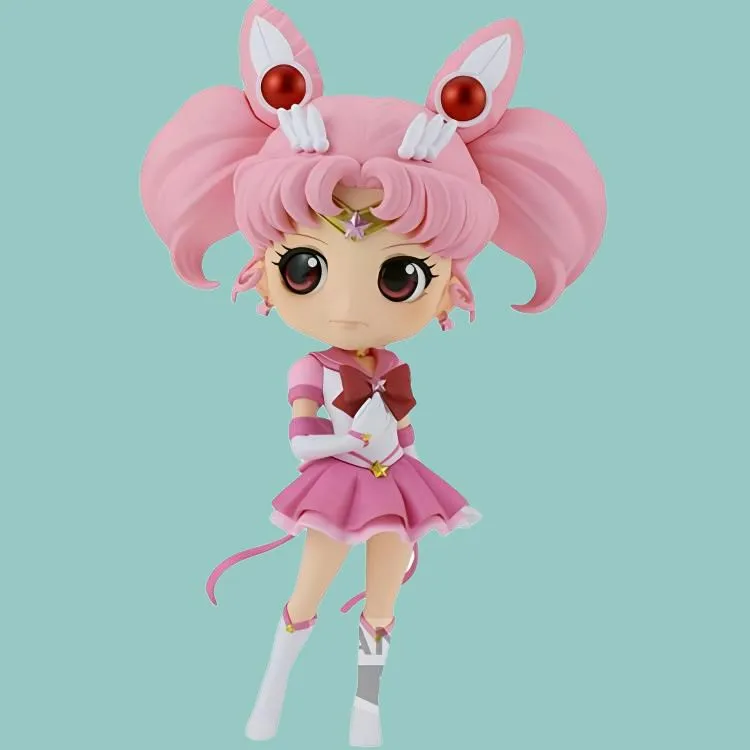 BANPRESTO Glass Factory Q Posket Sailor Moon Cosmos Chibi Figures 13cm-3