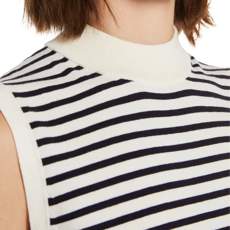WEEKEND MaxMara Nazione Striped Ribbed Knit Tank Top-5