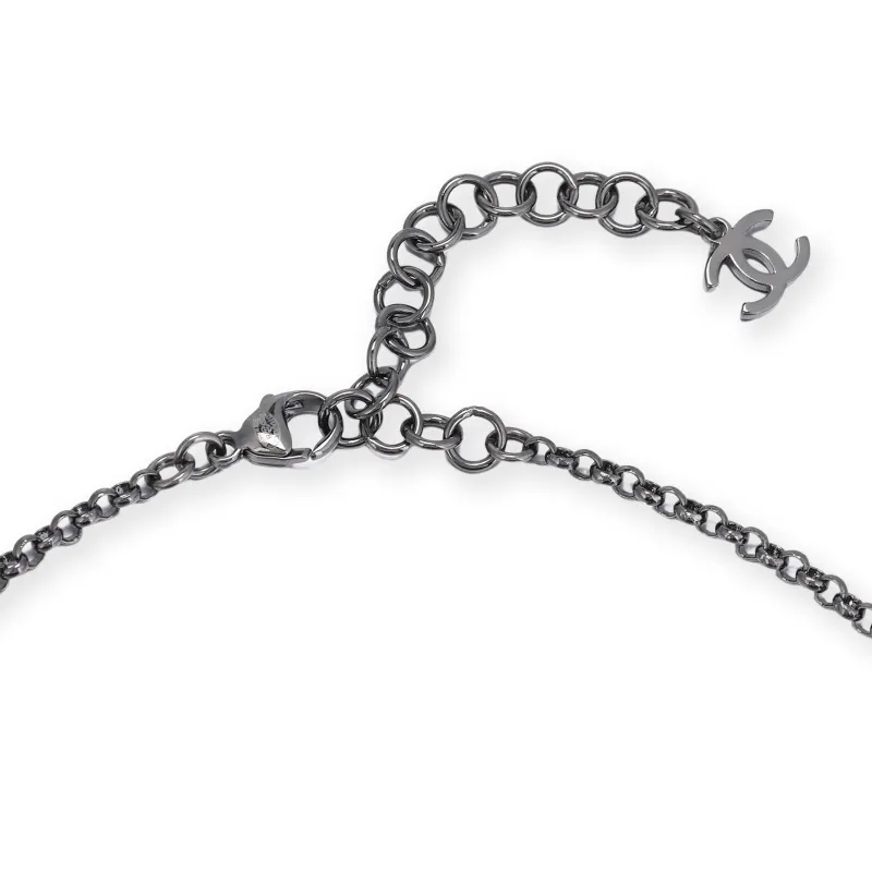 CHANEL Metal Necklaces Women's Silver-3