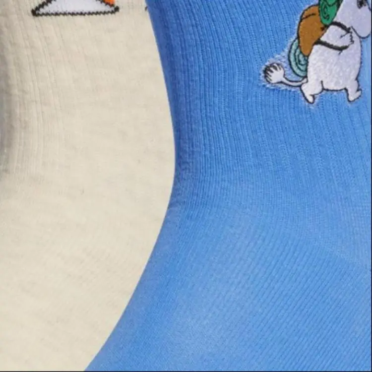 Adidas MOOMIN CREW SOCKS 2 PAIRS Mid Calf Socks Women's 2 Pack-2