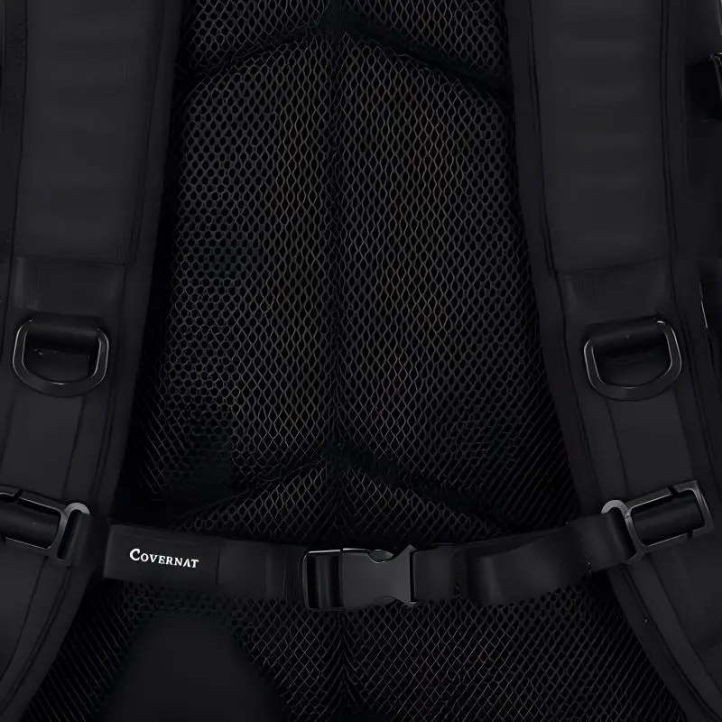 COVERNAT Polyester Backpack Unisex Black-4